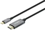 MANHATTAN 4K@60Hz USB-C auf HDMI-Kabel Stecker/Stecker 2m