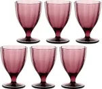 Rose&Tulipani Set of 6 Amami glasses - Purple, 300 ml