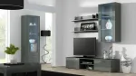Cama MEBLE Cama hanging display cabinet SOHO grey/grey gloss