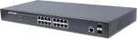 Intellinet Switch Network Solutions GIGABIT 16X 10/100/1000 RJ45 POE+ 2X SFP HALDATAV L&Uuml;LITI (561341)