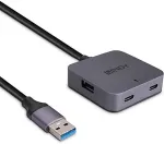 Lindy 5m USB 3.0 Hub, 4 Ports 2 USB Typ C und 2 USB Typ A
