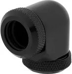 CORSAIR K Hydro X Series XF Hardline Adapter 90 Degree 12mm AD to 12mm AD Hardtube Pack of 2 Black