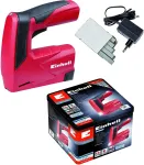 EINHELL cordless tacker CT TC-3.6 Li, electric tacker&nbsp;(red / black, Li-ion battery pack 1.3Ah)