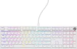 Klaviatuur GENESIS THOR 404/RGB/Gateron Yellow Pro/Wired USB-A/US layout/White mechanical gaming keyboard