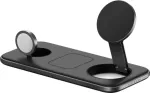 No name Satechi Qi2 Trio Smartwatch, Headphones, Smartphone Grey USB Wireless charging Indoor