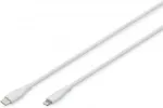 Digitus USB 2.0 Kabel Typ C-Lightning Silikon 0,5m MFI wei&szlig;