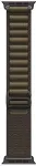 APPLE 49mm Dark Olive Alpine Loop - Medium - Black Titanium Finish