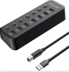 PREMIUMCORD USB 3.2 Superspeed HUB 7-port with port switches