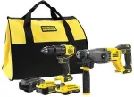 Stanley ST KIT V20 SFMCK216MDS (SFMCD715 + SFMCH900) 1x4.0Ah 1x2.0Ah