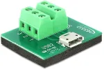 DELOCK Adapter Micro USB Buchse > Terminalblock 6 Pin (65517)