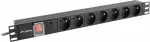 LANBERG Surge protector Rack PDU 19" 1U 10A 7X 230V PL 2m black C14