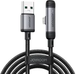 Joyroom USB - Lightning EnjoyX seeria 90-kraadine kaabel A56, 3A, 480mb/s, 1.2m, Black (S-A56)