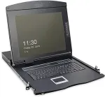Digitus Professional DS-72210-3US - KVM-Konsole mit KVM-Switch - 16 Anschl&uuml;sse - US - 43,2 cm (17) - Rack - einbauf&auml;hig - 1280 x 1024 - 1000:1 - Schwarz, RAL 9005 - 1U (DS-72210-3US)