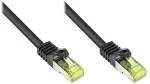 GoodConnections Good Connections Patchkabel m. Cat.7 Rohk. schwarz 1m
