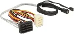 DELOCK Kabel Mini SAS HD SFF-8643 > 4 x SAS SFF-8482 + Power + Sideband 0,5 m