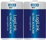 Logilink Battery, Ultra Power Alkaline LR20, 2pcs. Blister