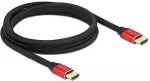 Delock Ultra High Speed HDMI Kabel 48 Gbps 8K 60 Hz rot 2 m zertifiziert