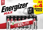 Energizer patarei Max Alkaline AA CHP8 4+4