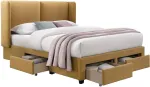 Home4you Voodi SUGI madratsiga HARMONY DUO SEASON 160x200cm, kollane