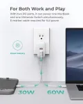 Aukey PA-B6S White Omni a Mix GaN ultrafast Wal
