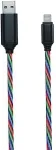2GO USB Datenkabel "Tricolor" LED-Beleuchtung Lightning 1m