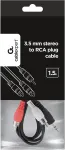 Cablexpert | 1.5m, 3.5mm/2xRCA, M/M | 3.5mm | 2 x RCA