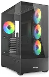 Korpus SHARKOON Geh&auml;use AK6 RGB ATX 1xGlas schwa