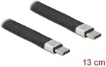 DeLOCK USB 10 Gbps FPC Flachbandkabel USB Type-C&trade; zu USB Type-C&trade; 13 cm PD 5 A E-Marker
