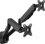 Brateck Monitor holder LDA32-114E two arms side by side mechanical spring wall-mounted