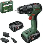 Bosch Powertools Bosch cordless impact drill UniversalImpact 18V-60 + SET (green/black, 2x Li-ion battery 2.0Ah, case + 51-piece accessories, POWER FOR ALL ALLIANCE)