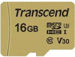 M&auml;lukaart TRANSCEND CARD microSD Card 16GB SDHC USD500S w/Adapter