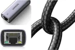 Ugreen external USB Type-C network adapter - RJ45 1 Gbps (1000 Mbps) Grey