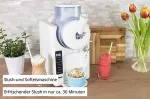 UNOLD 2-in-1 slush & soft ice cream machine SOFIE white, for 1,500ml slush or soft ice cream, 150 watt compressor