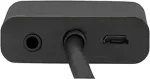 DELTACO HDMI to VGA and audio adapter, 19-pin male - 15-pin female ,3.5mm, external power, 1080p, 0.2m, black / HDMI-VGA7