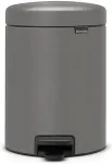 Brabantia 126284 trash can 5 L Round Plastic Grey