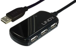 Lindy USB 2.0 Aktiv-Verl&auml;ngerungs-Hub Pro 4 Port 8m