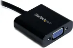 StarTech.com MCHD2VGAE2, Micro HDMI 19 p, VGA 15p, Male/Female, Black, Plastic, 1920 x 1200
