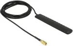 DeLOCK Delock DAB+ DVB-T2 Antenne SMB Stecker 20 dBi aktiv omnidirektional schwarz Klebemontage
