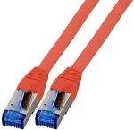EFB Elektronik EFB RJ45 Patchk. S/FTP Cat.6A Cat7 TPE superflex 0.15m rot