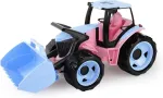 Lena Vehicle Tractor with shovel pink 62 cm, pink