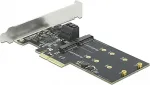 Delock 3 Port SATA und 2 Slot M.2 Key B PCI Express x4 Karte - Low Profile Formfaktor