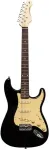 Stagg SES-30 BK - gitara elektryczna SSS, paulownia, 21 prog&oacute;w, czarna