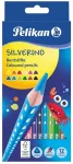 PELIKAN v&auml;rvipliiats, Silverino, kolmnurkne, SOFT, peenike, 12 v&auml;rvi