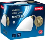 Activejet Classic single wall lamp NIKITA Patyna E27 for the living room