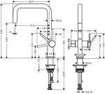Plautuvės mai&scaron;ytuvas Hansgrohe Talis M54, 72827800, nerūd. plieno