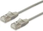 EQUIP Patchkabel Cat6A SlimFlex F/FTP 0.15m beig.LSZH 2xRJ45 Polybeutel