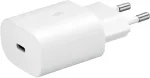 SAMSUNG Toalaadija adapter USB-C juhtmele, 25W, Super Fast Charging kiirlaadimine, valge,