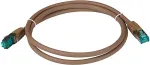 EFB Elektronik EFB RJ45 Patchkabel S/FTP Cat6A LSZH Braun Laenge 1m 4x2xAWG27/7 nach TIA/EIA568B geschirmt Uebertragungsstandards 10Gbit