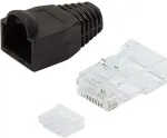 Logilink Modular Plug RJ45 Cat.6 UTP, black, 100pcs