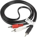 LAE LANBERG Minijack 3.5mm(M) 3 PIN->2x RCA(CINCH)(M) Kabel 1,5m